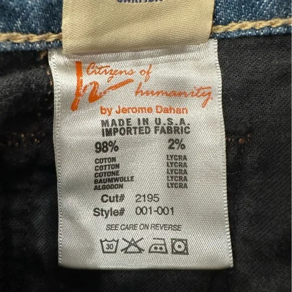 Citizens of Humanity “Kelly” Stretch Low-Waist Boot Cut Jeans