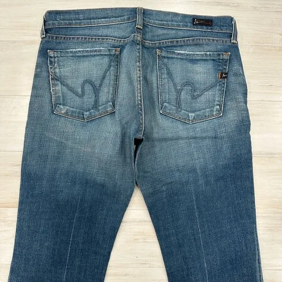 Citizens of Humanity “Kelly” Stretch Low-Waist Boot Cut Jeans