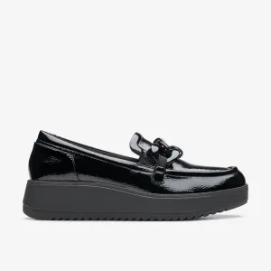 Clarks Women's Zylah May Black Crinkle Patent 26180108