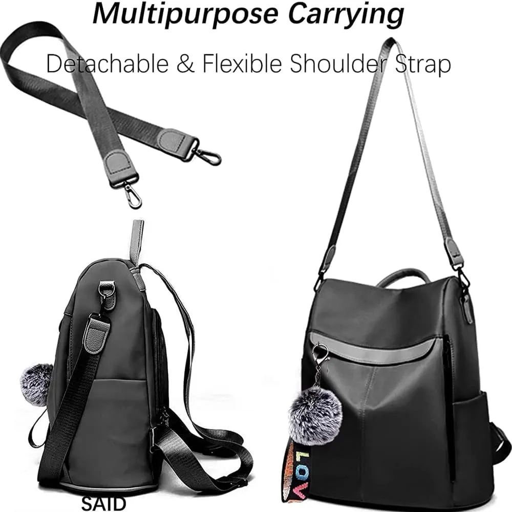 COFIHOME Backpack Purse for Women Large Anti-theft bag Waterproof Fashion Ladies Lightweight Shoulder Bags Nylon Backpack Stylish Large Capacity Travel Bag