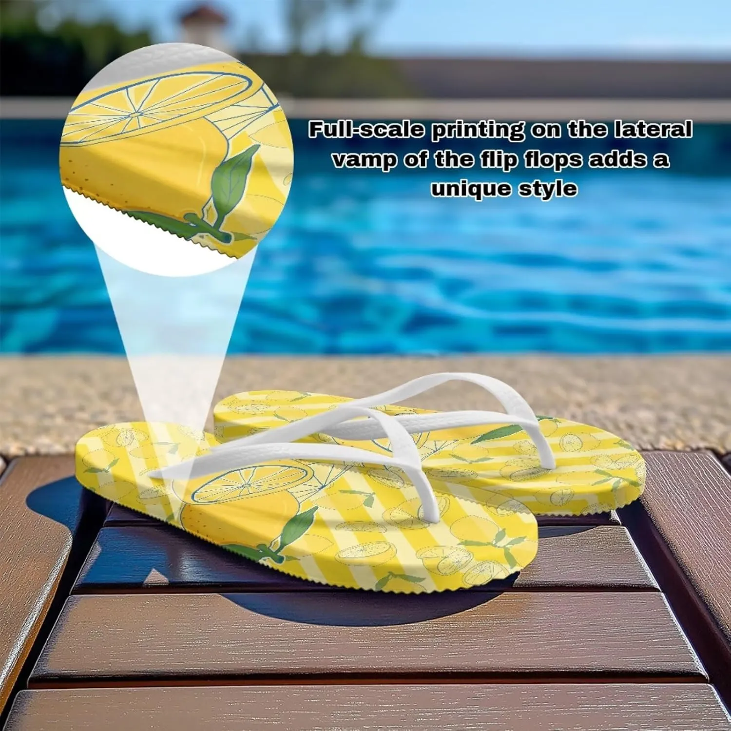 Coloranimal Flip Flops for Women Sandals Women Comfortable Womens Flip Flops House Slippers Beach Sandals Water Resistant Shower Shoes