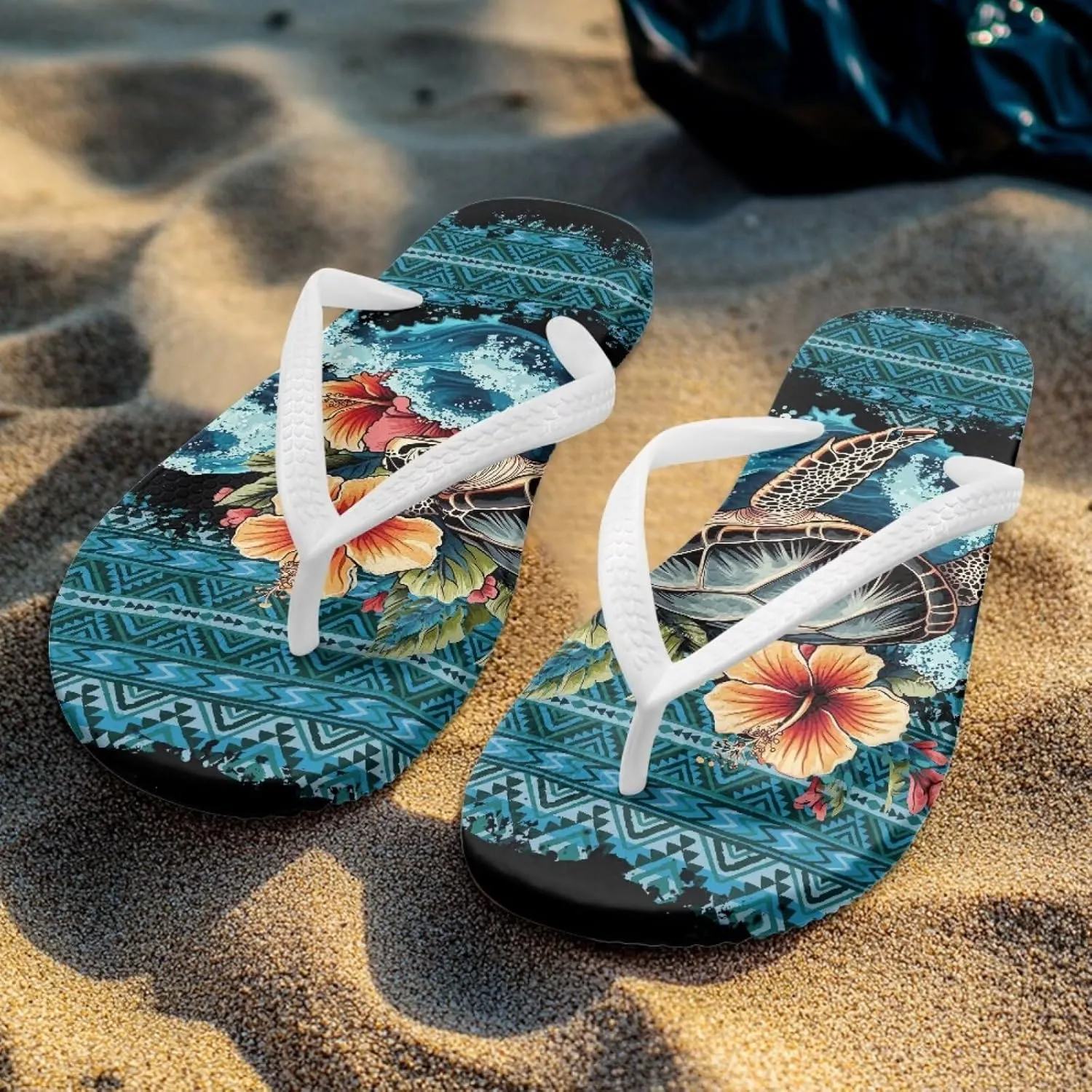 Coloranimal Womens Flip Flops Summer Beach Sandals Non Slip Flip Flops Thong Sandals for Women Lightweight Ladies Slip On Summer Slippers