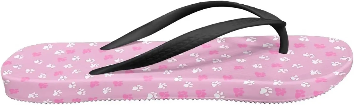 Cushion Breeze Women's Flip Flop Fashion House Soft Cushion Footbed Arch Support Fashion Summer Shoes Black Sole Size US 5.5-9.5