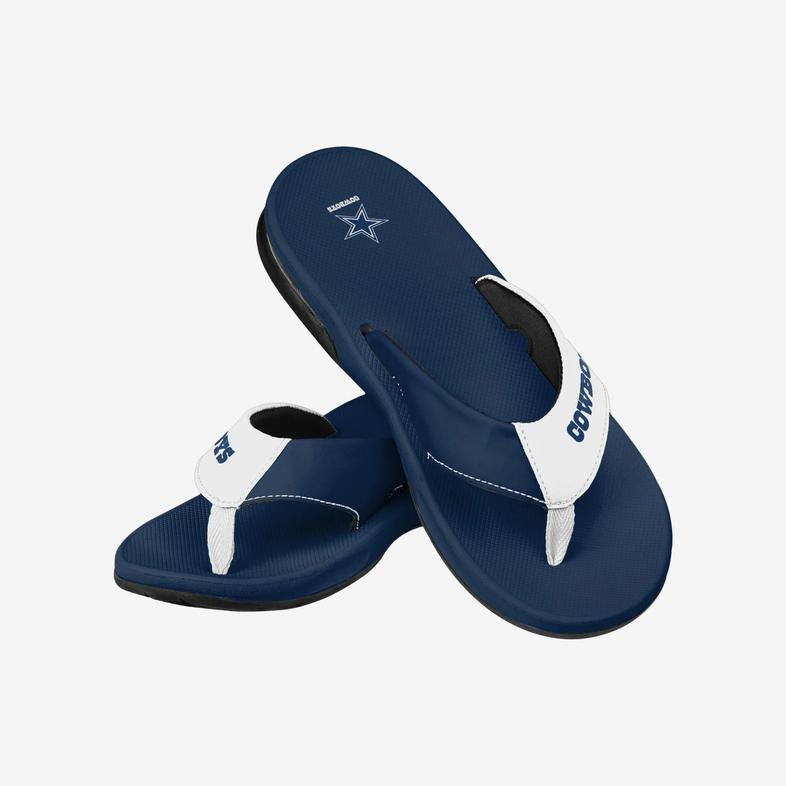 Dallas Cowboys Team Color Contour Flip Flop