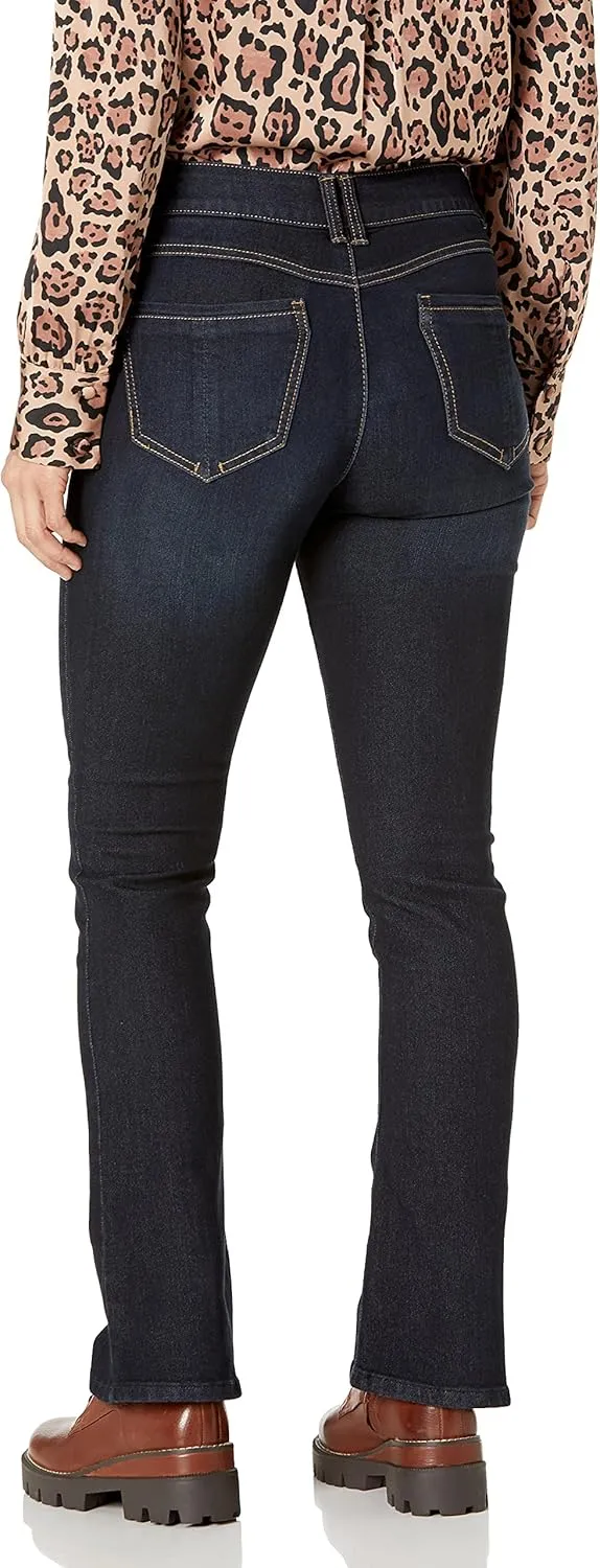 Democracy Women's Petite Plus Size Ab Solution Itty Bitty Boot Jean