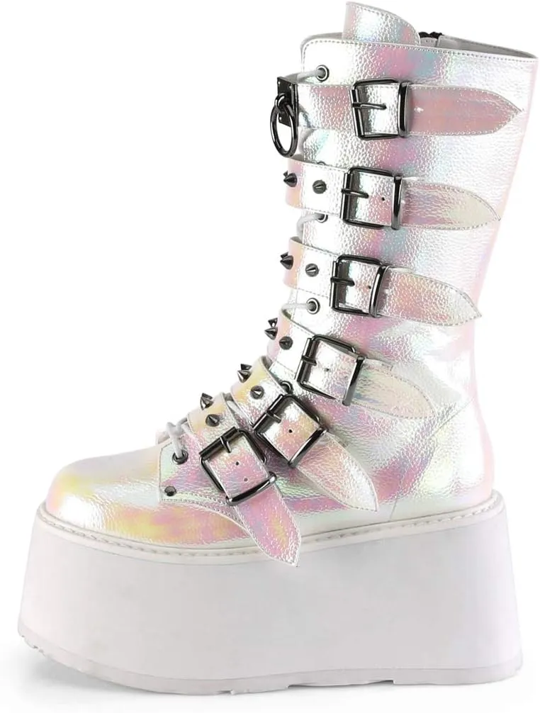 Demonia Women's Damned-225 Mid Calf Boot