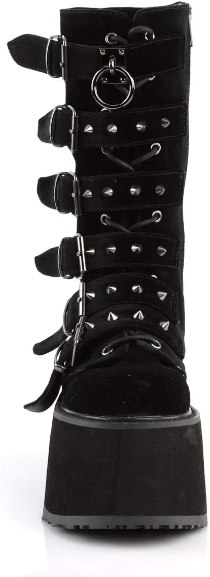 Demonia Women's Damned-225 Mid Calf Boot