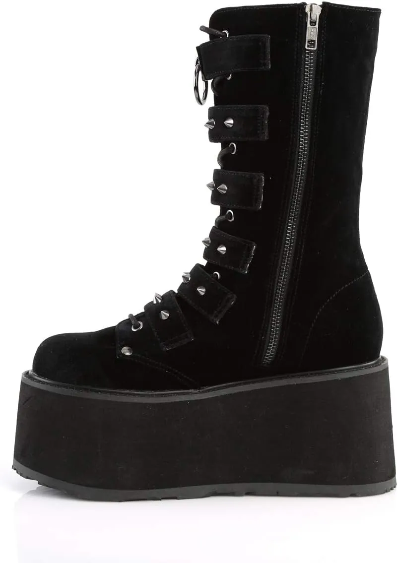 Demonia Women's Damned-225 Mid Calf Boot