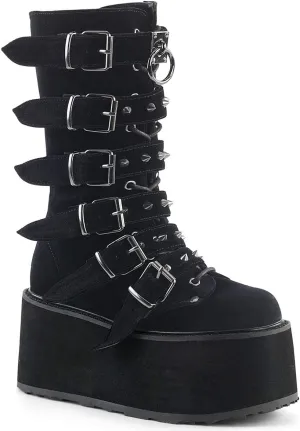 Demonia Women's Damned-225 Mid Calf Boot