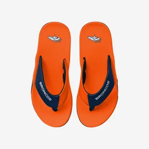 Denver Broncos Team Color Contour Flip Flop