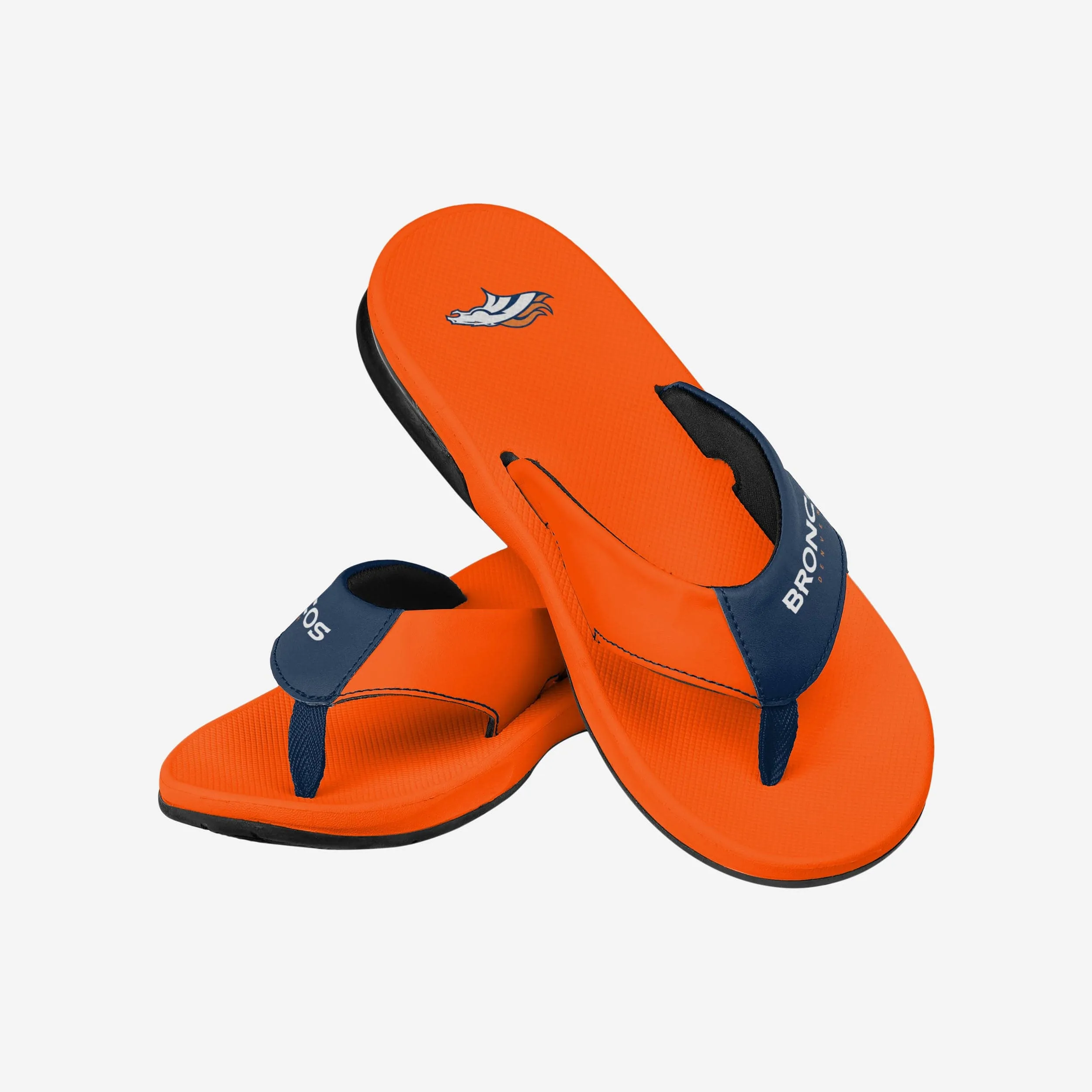 Denver Broncos Team Color Contour Flip Flop