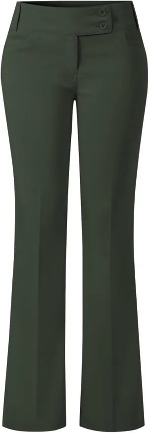 Design by Olivia Women's Relaxed Boot-Cut Office Pants Trousers Slacks