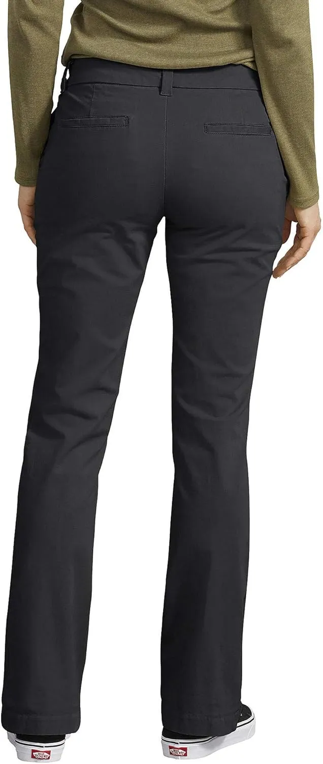 Dickies Women's Perfect Shape Bootcut Twill Pant