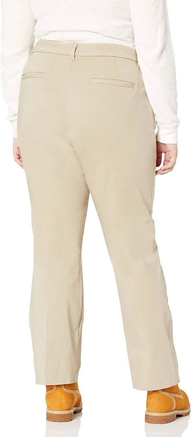 Dickies Women's Size Perfect Shape Bootcut Twill Pant-Plus