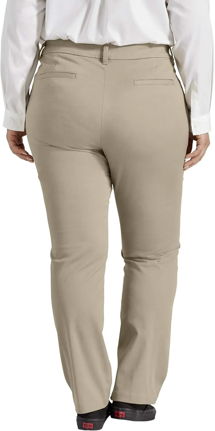 Dickies Women's Size Perfect Shape Bootcut Twill Pant-Plus