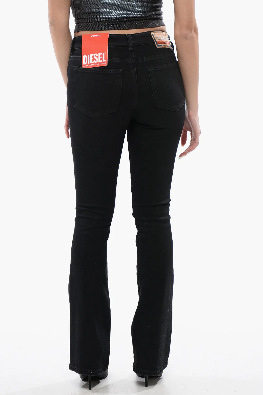 Diesel Low Waist Boot Cut Effect 1969 D-EBBEY Slim Fit Jeans 22cm L