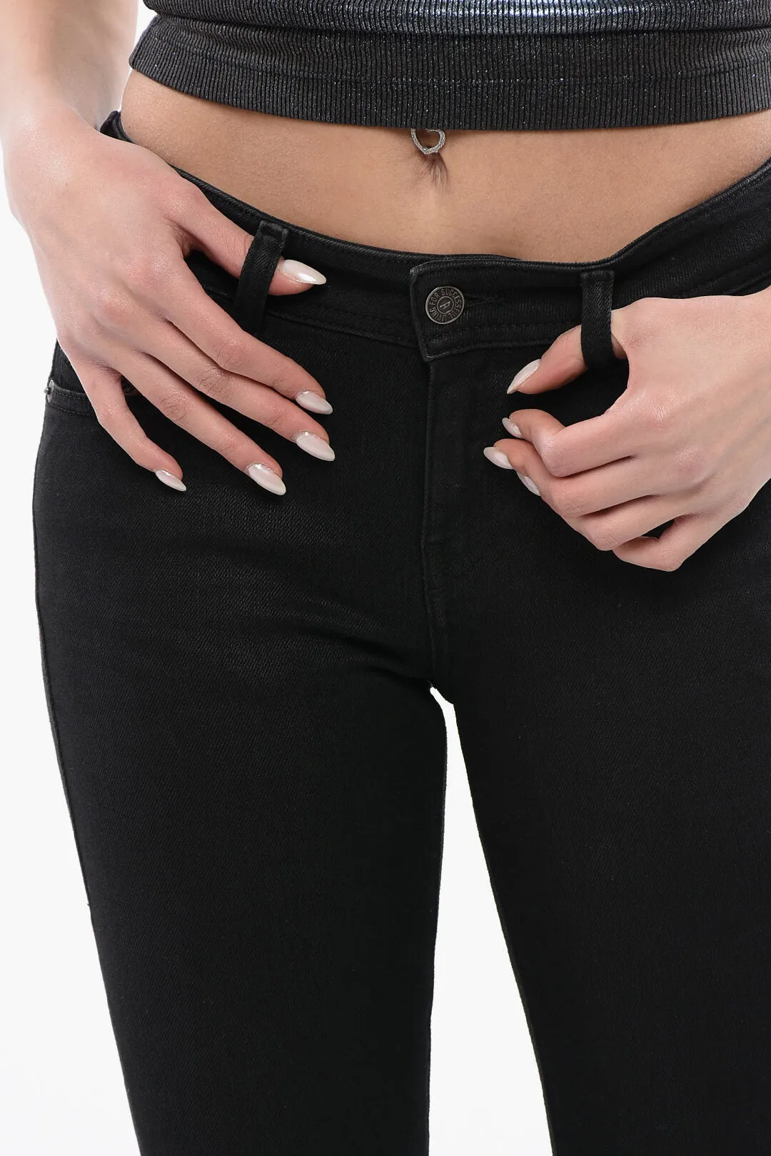 Diesel Low Waist Boot Cut Effect 1969 D-EBBEY Slim Fit Jeans 22cm L