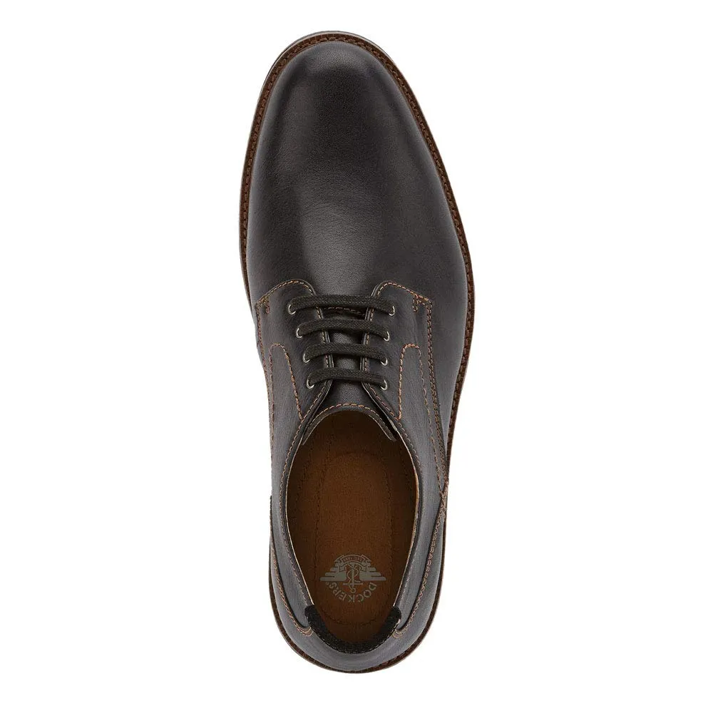 DOCKERS Mens Parkway Leather Dress Casual Oxford Shoe with Stain Defender, Black, 11 W