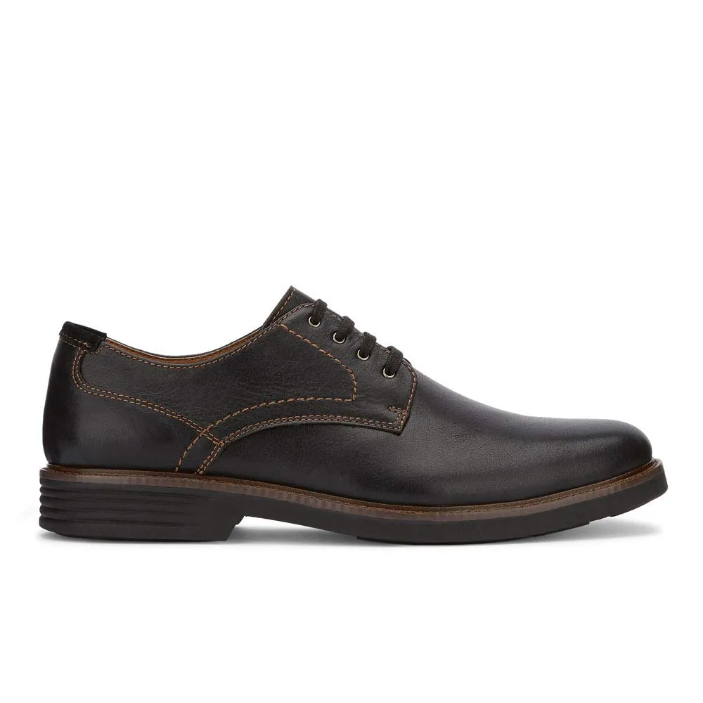 DOCKERS Mens Parkway Leather Dress Casual Oxford Shoe with Stain Defender, Black, 11 W