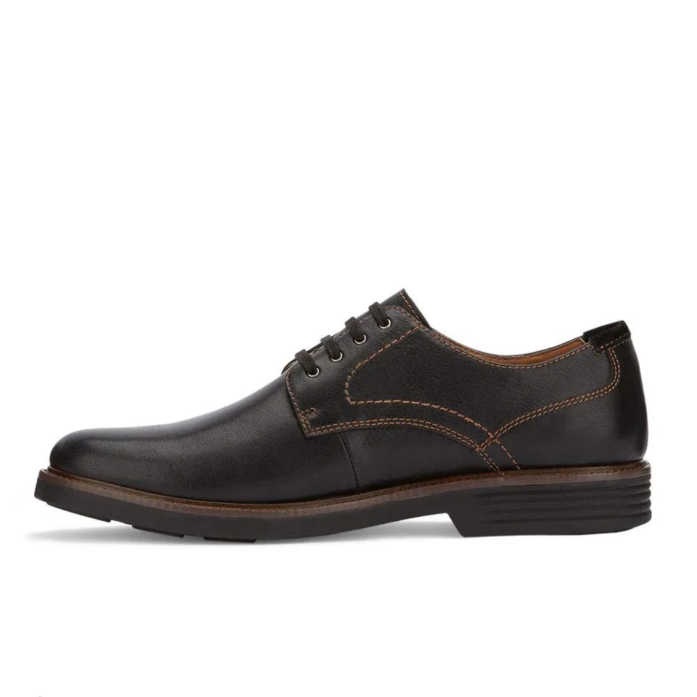 DOCKERS Mens Parkway Leather Dress Casual Oxford Shoe with Stain Defender, Black, 11 W