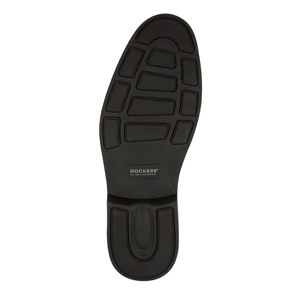 DOCKERS Mens Parkway Leather Dress Casual Oxford Shoe with Stain Defender, Black, 11 W
