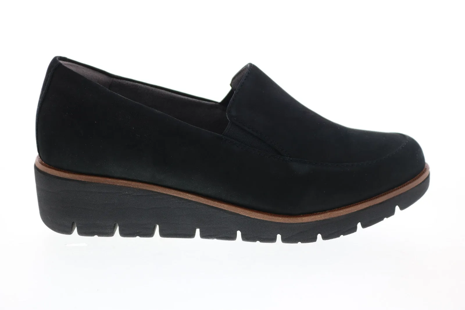 Earth Zurich Bern Patent Leather Womens Black Loafer Flats Shoes