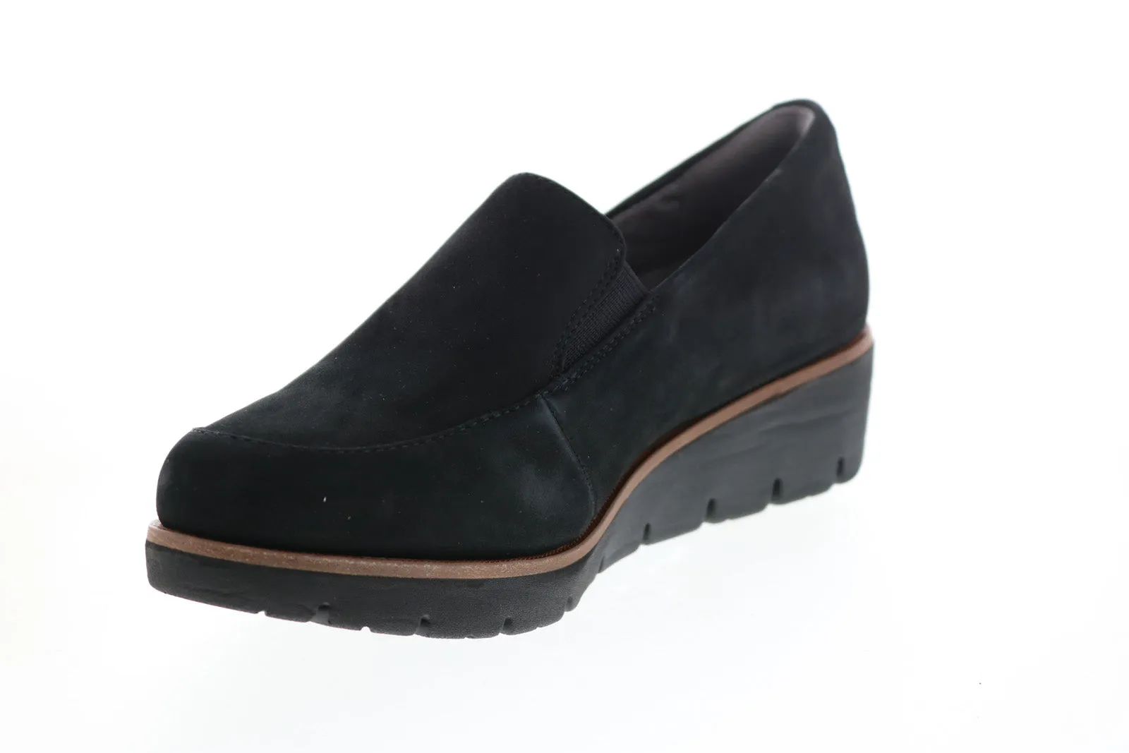 Earth Zurich Bern Patent Leather Womens Black Loafer Flats Shoes