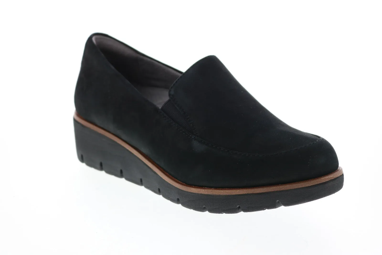 Earth Zurich Bern Patent Leather Womens Black Loafer Flats Shoes