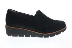 Earth Zurich Bern Patent Leather Womens Black Loafer Flats Shoes