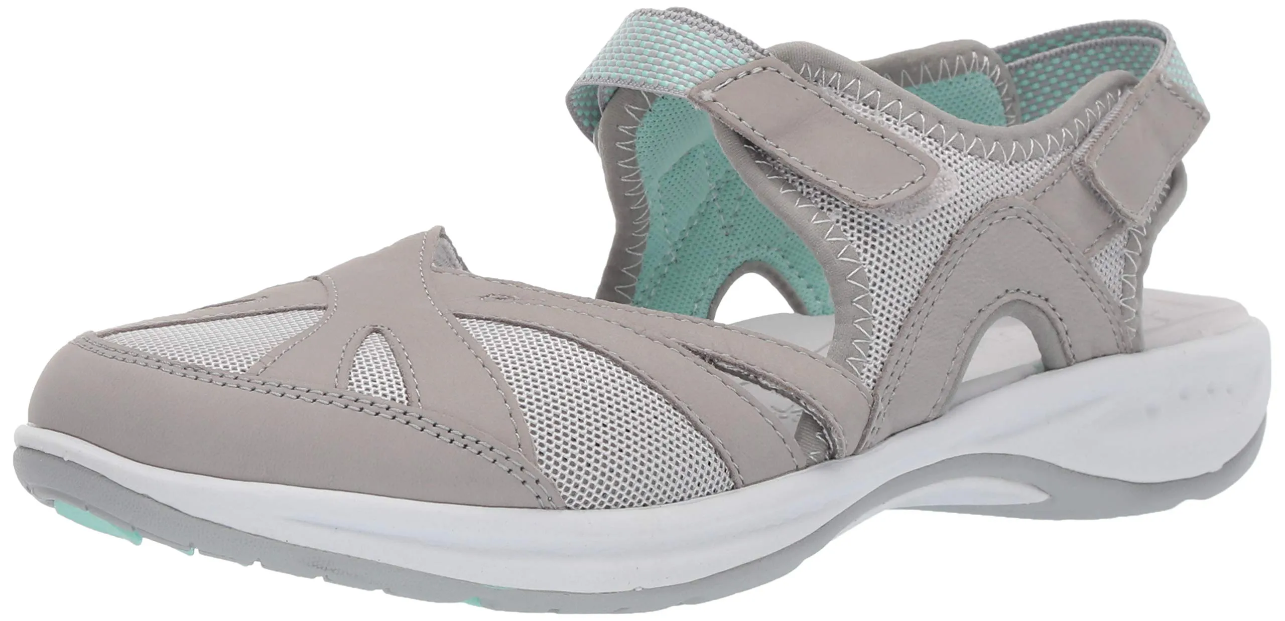 Easy Spirit Women's Esplash Sport Sandal, Grey 051, 6 X-Wide