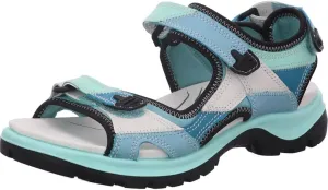 ECCO Women's Yucatan Sport Sandal, Aquatic Patchwork, 6-6.5