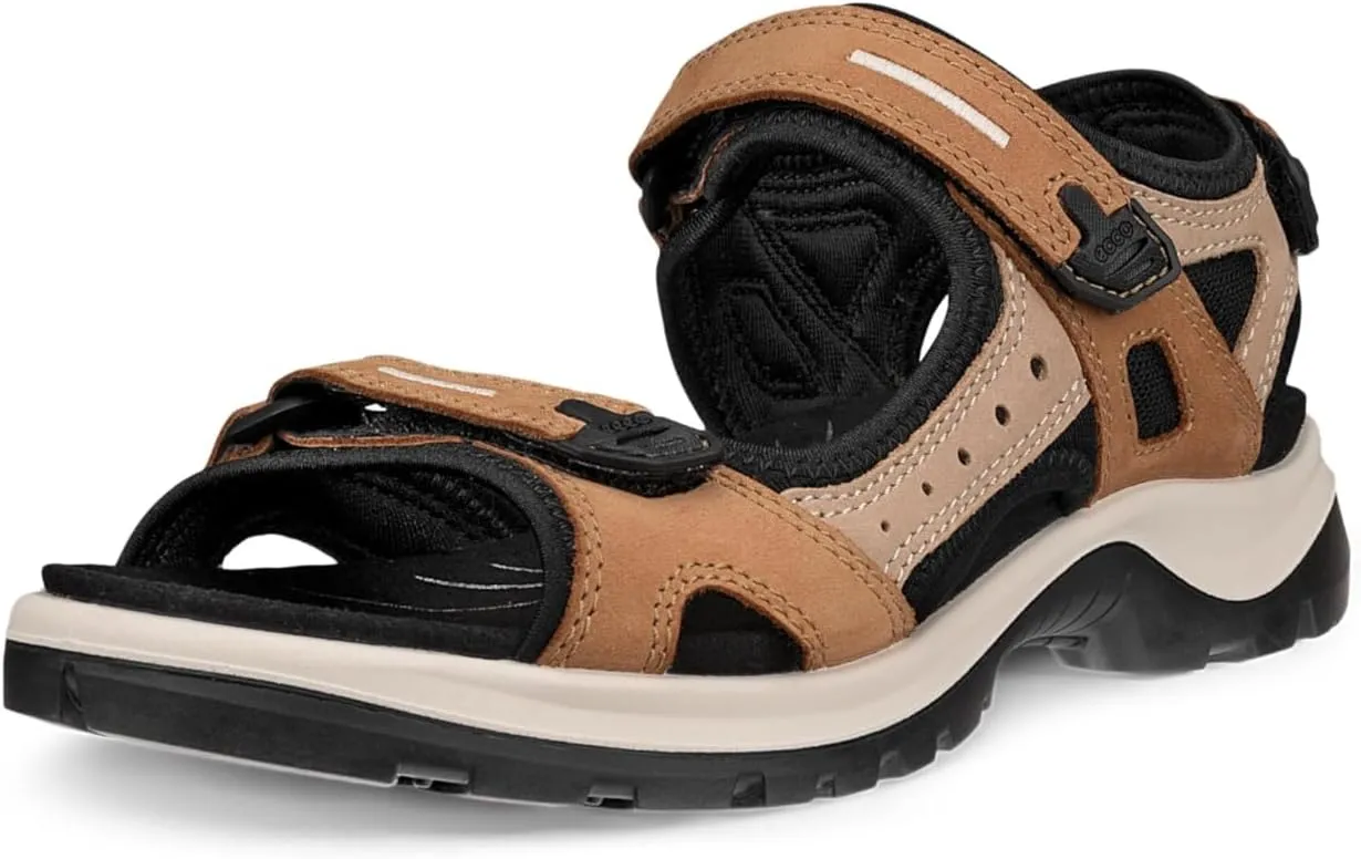 ECCO Women's Yucatan Sport Sandal, Cashmere/Nude Nubuck, 8-8.5