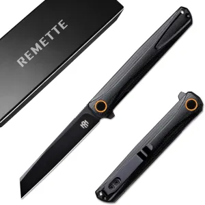 EDC Pocket Knife Canyon, 3.2" D2 Steel Tanto Blade Flip Open,G10 Handle Small Folding Knife with Pocket Clip for Men Women, Sharp Camping Hiking Knives