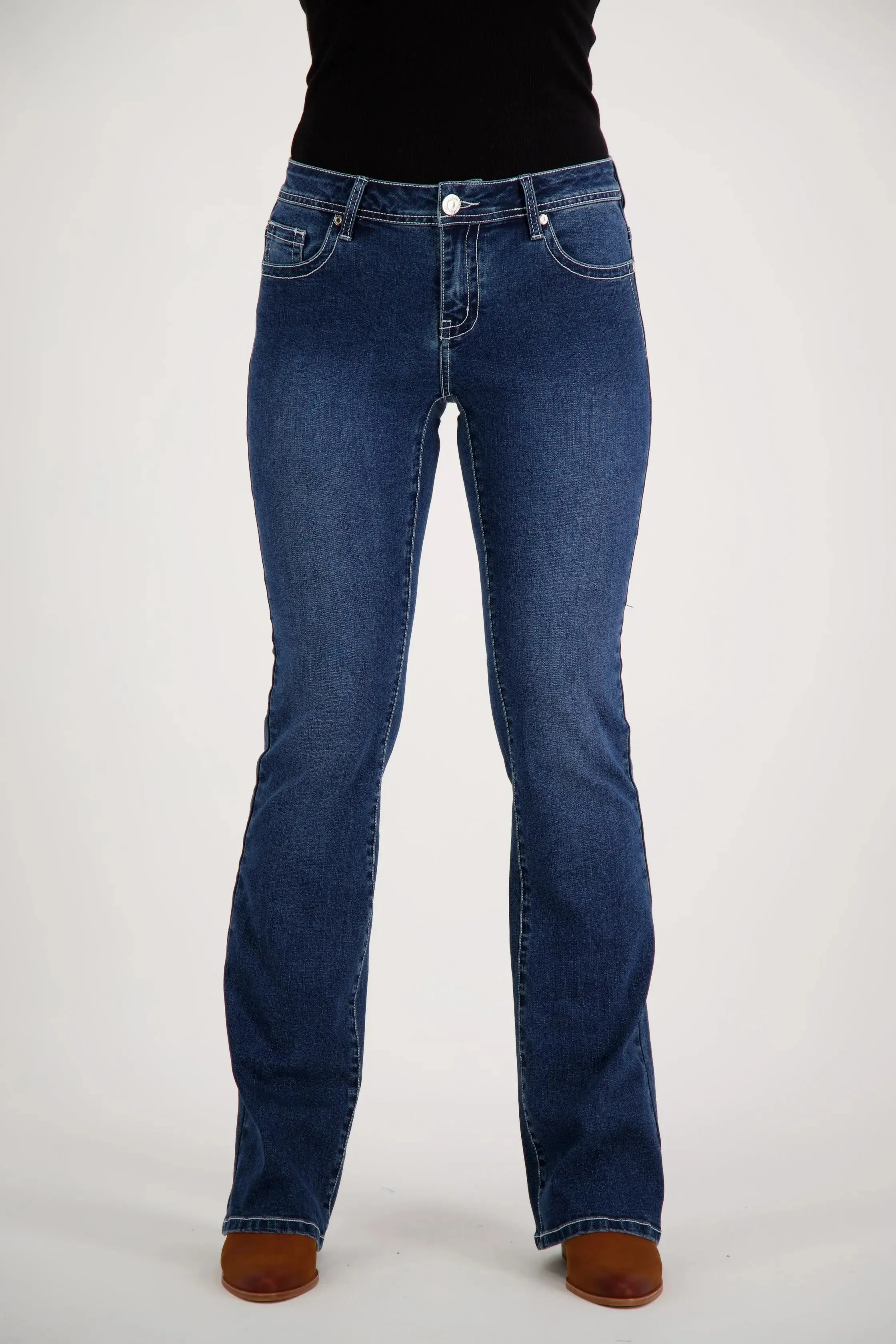 Eliza Bootcut Premium Stretch Denim Bling Jeans