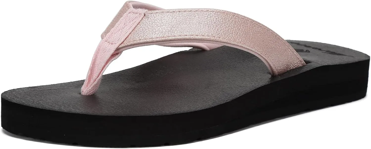 EQUICK Women's Flip Flops Arch Support Yago Mat Insole Sandal Casual Slipper Outdoor and Indoor-U219SLT003-N