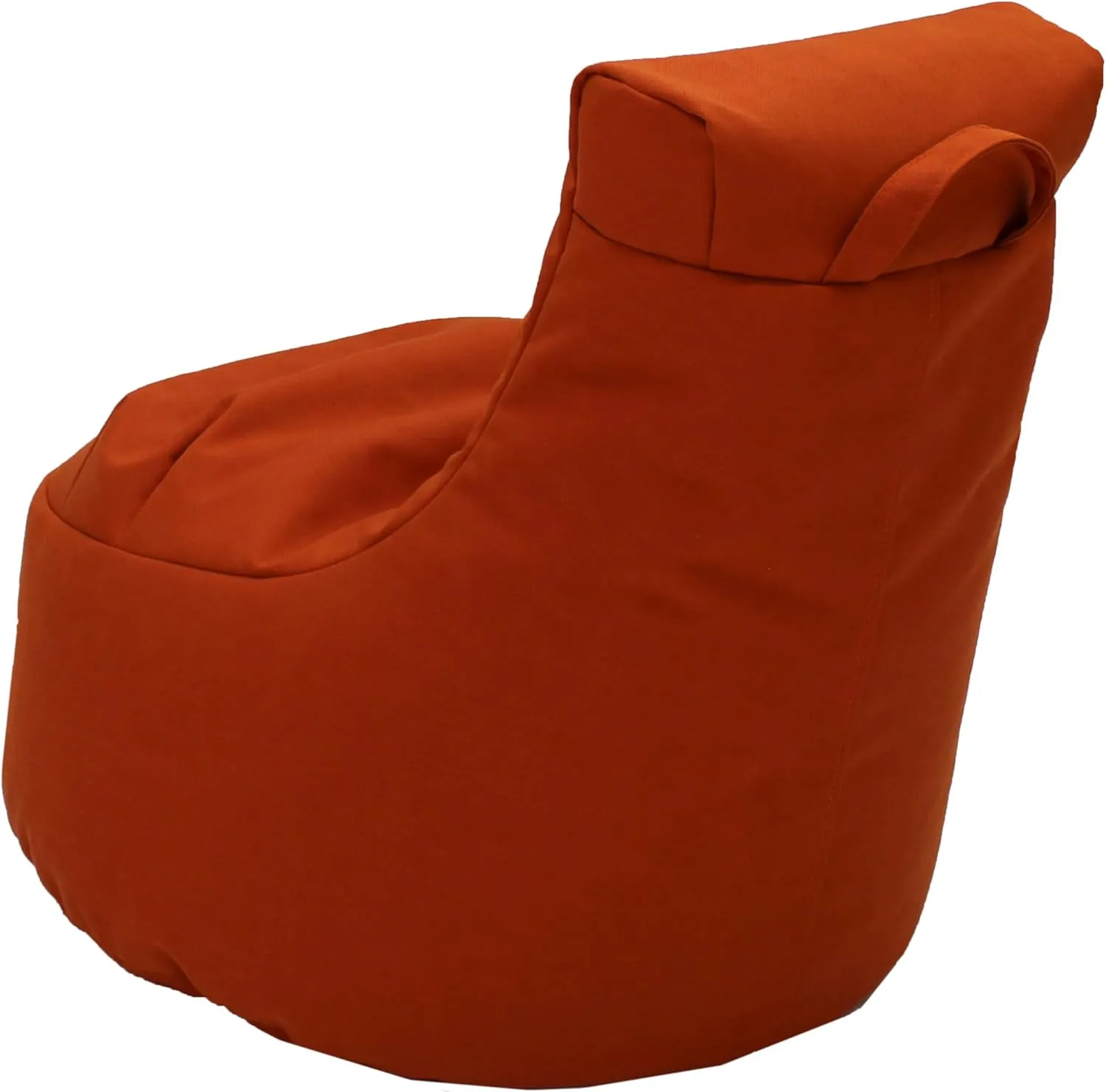 Factory Direct Partners Element Paddle Out Bean Bag Chair for Kids, Comfy Indoor Outdoor Bean-Filled Flexible Seating for Reading, Playroom, Classroom, Patio or Garage - Burnt Orange, 14031-121