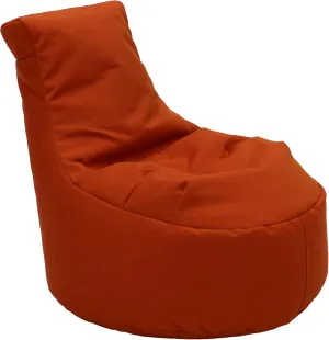 Factory Direct Partners Element Paddle Out Bean Bag Chair for Kids, Comfy Indoor Outdoor Bean-Filled Flexible Seating for Reading, Playroom, Classroom, Patio or Garage - Burnt Orange, 14031-121