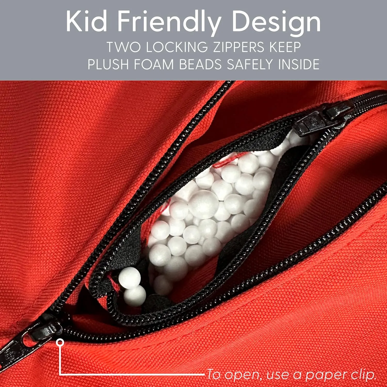 Factory Direct Partners Element Paddle Out Bean Bag Chair for Kids, Comfy Indoor Outdoor Bean-Filled Flexible Seating for Reading, Playroom, Classroom, Patio or Garage - Burnt Orange, 14031-121