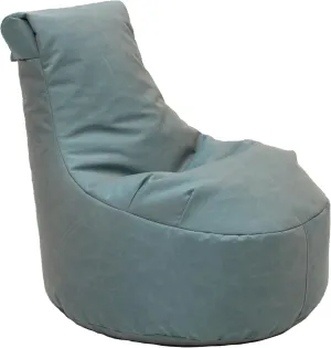 Factory Direct Partners Element Paddle Out Bean Bag Chair for Kids, Comfy Indoor Outdoor Bean-Filled Flexible Seating for Reading, Playroom, Classroom, Patio or Garage - Dusty Turquoise, 14031-137