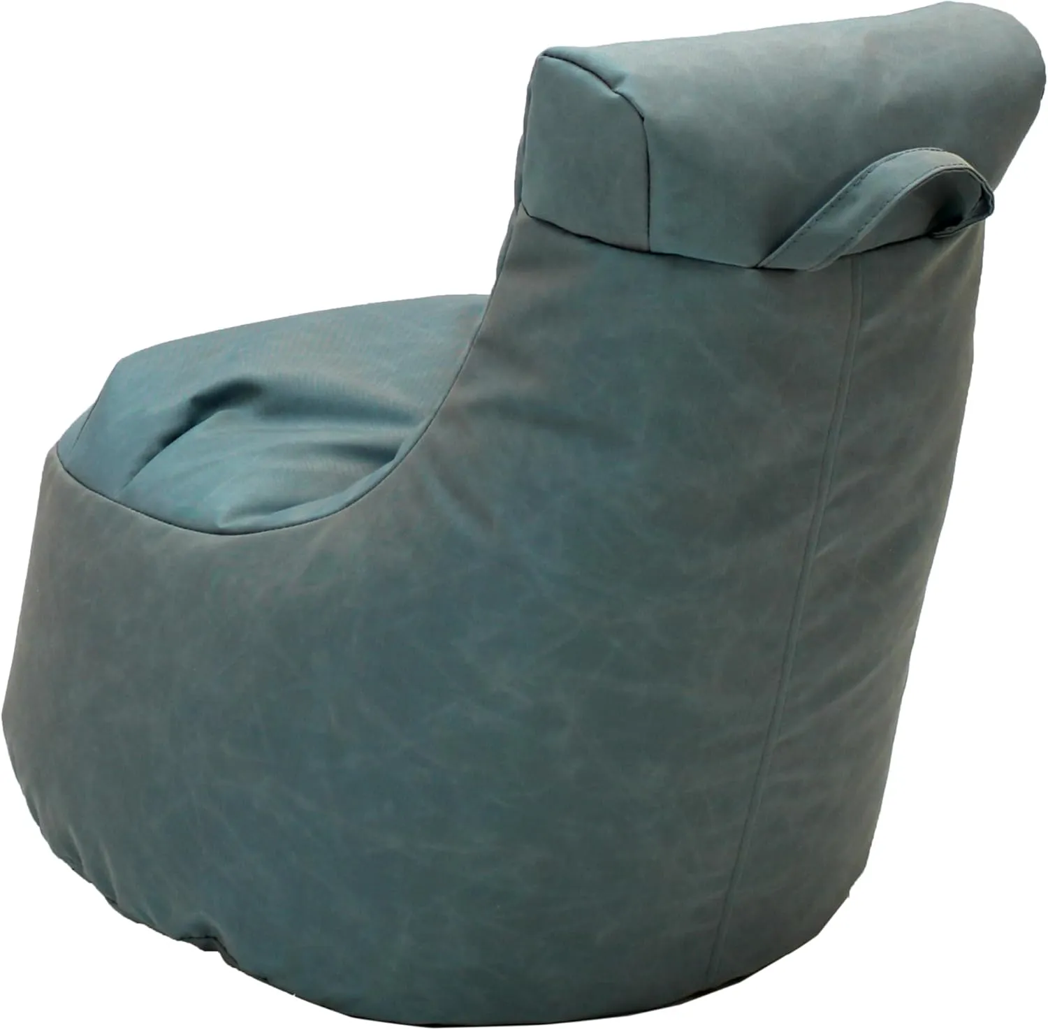 Factory Direct Partners Element Paddle Out Bean Bag Chair for Kids, Comfy Indoor Outdoor Bean-Filled Flexible Seating for Reading, Playroom, Classroom, Patio or Garage - Dusty Turquoise, 14031-137
