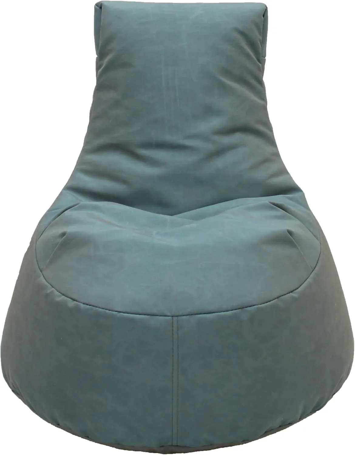 Factory Direct Partners Element Paddle Out Bean Bag Chair for Kids, Comfy Indoor Outdoor Bean-Filled Flexible Seating for Reading, Playroom, Classroom, Patio or Garage - Dusty Turquoise, 14031-137