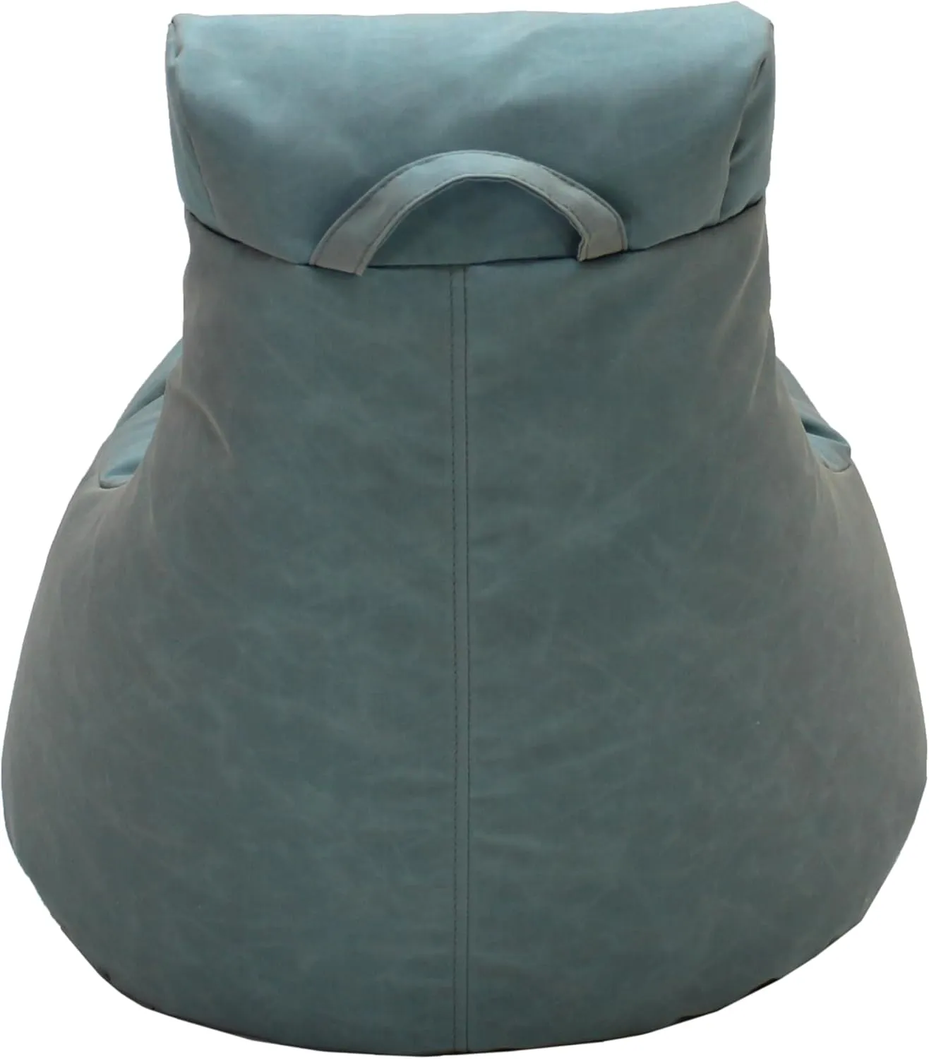 Factory Direct Partners Element Paddle Out Bean Bag Chair for Kids, Comfy Indoor Outdoor Bean-Filled Flexible Seating for Reading, Playroom, Classroom, Patio or Garage - Dusty Turquoise, 14031-137