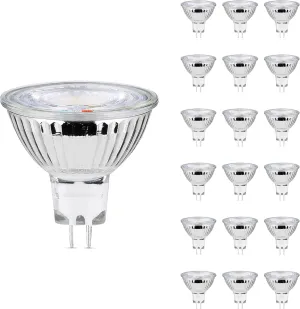 Feit Electric MR16 LED Reflector Light Bulb, 50W Equivalent, Dimmable, GU5.3 Base, 90  CRI, 500 Lumen, Adjustable Color Track Lighting, 25,000-Hour Lifespan, BPEXN/3CCTCA/3/6, 18-Pack
