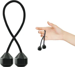 Fidget Beads, EDC Relieve Anxiety Toy Metal Fidget Toy for Stress Relief Home Office Toy Worry Beads Fidget for Men Women Teens (Black)