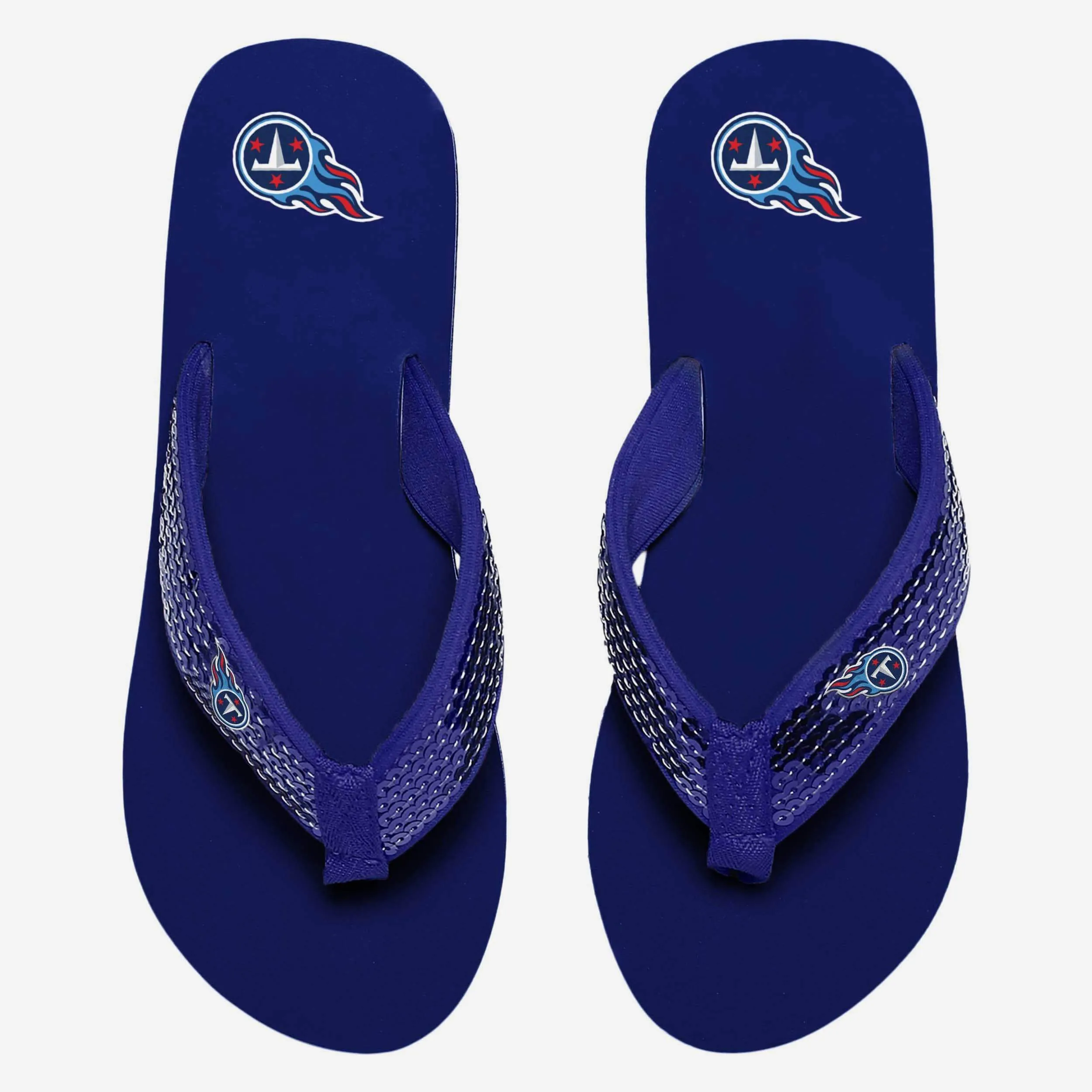 Flexible Classy Tennessee Womens Flip Flop Titans Sequin