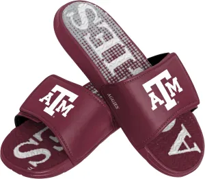 FOCO Mens Ncaa College Team Logo Athletic Sport Shower Flip Flop Gel Slides SANDAL, Gradient Wordmark, 9-10 US