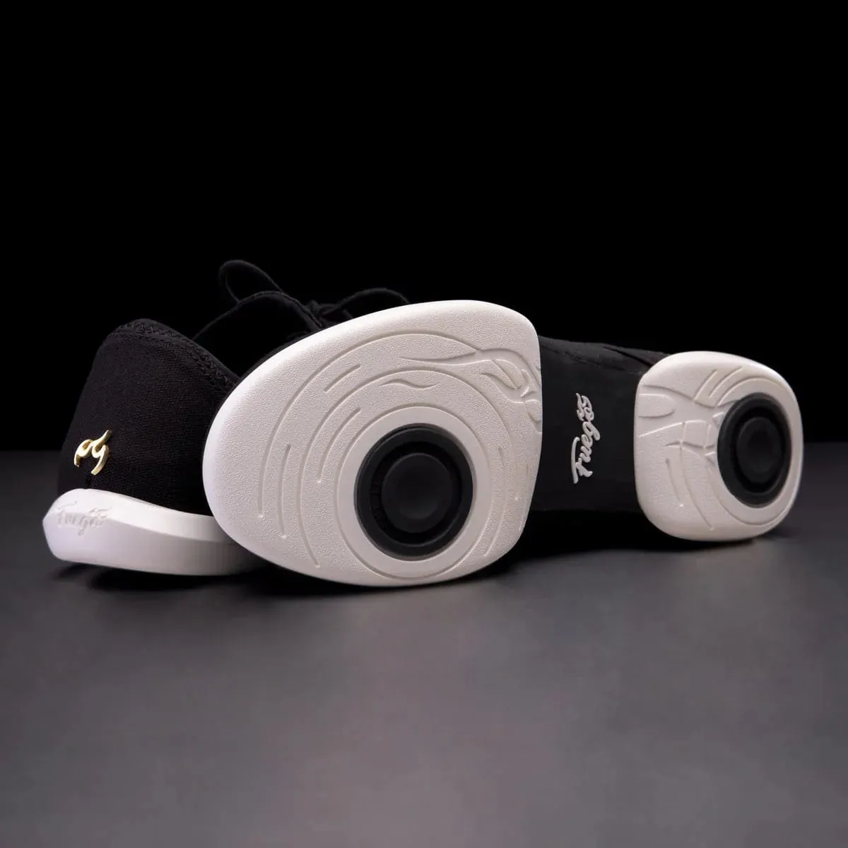 Fuego Sneakers Black Lightweight Split-Sole Dance Shoes