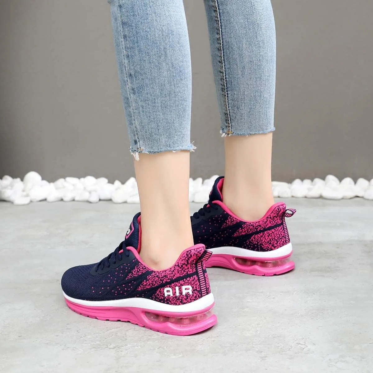 GANNOU Women's Air Athletic Running Shoes Fashion Sport Gym Jogging Tennis Fitness Sneaker US5.5-11