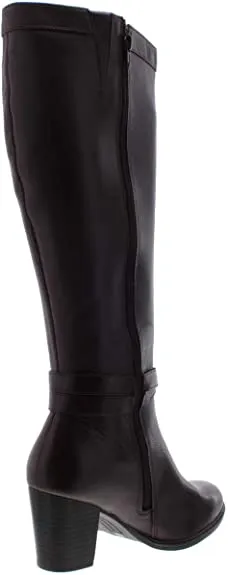 Giani Bernini Womens Rozario Leather Knee-High Boots Red 7.5 Medium (B,M)
