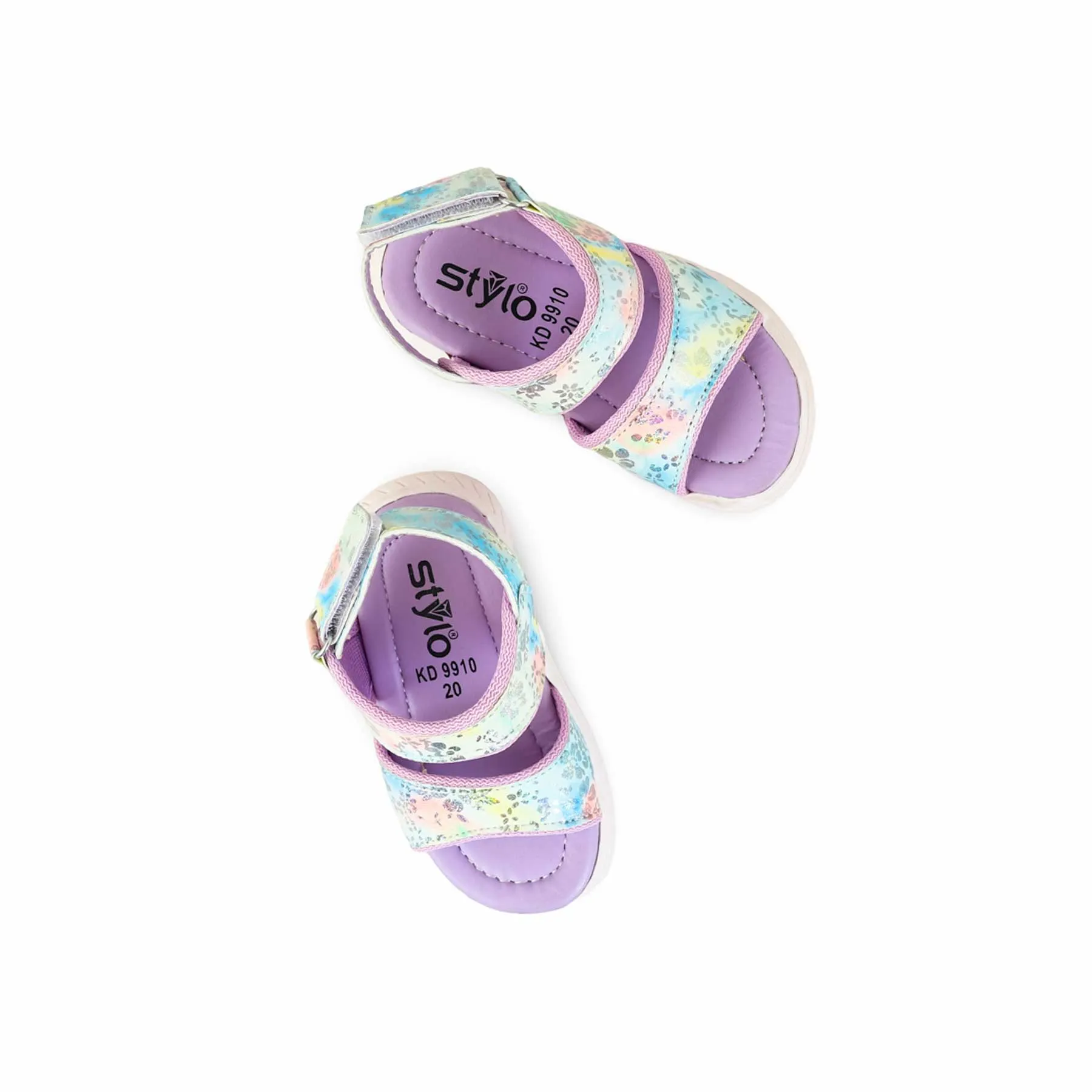 Girls Purple Casual Sandal KD9910